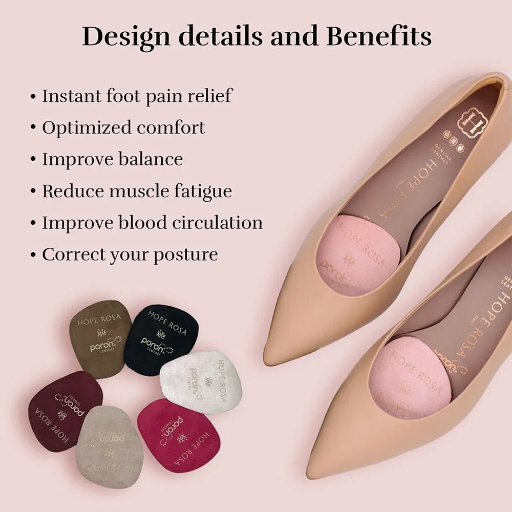 2-Pair of All Day Cushion Comfort 3/4th Insoles - Black & Light Colour